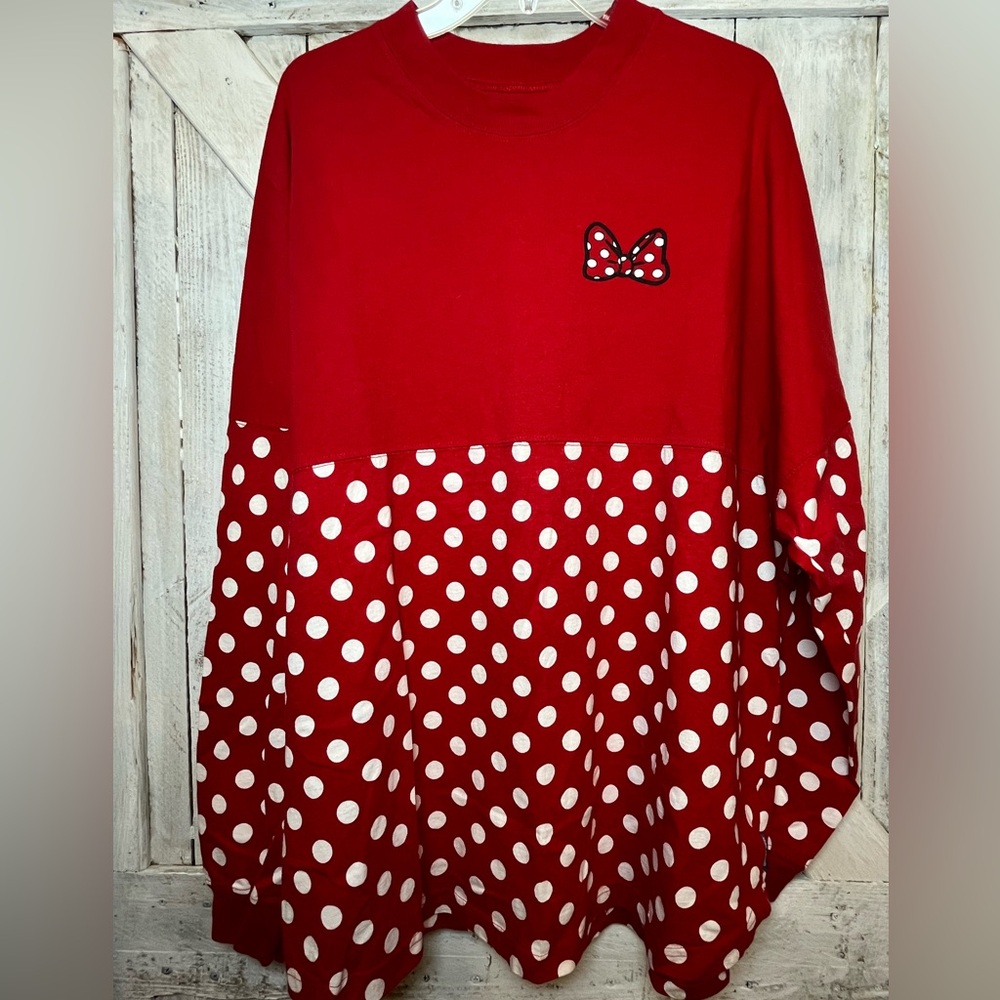 Disney Parks Spirit Jersey Walt Disney World Minnie Mouse Polka Dot Women’s XXL
